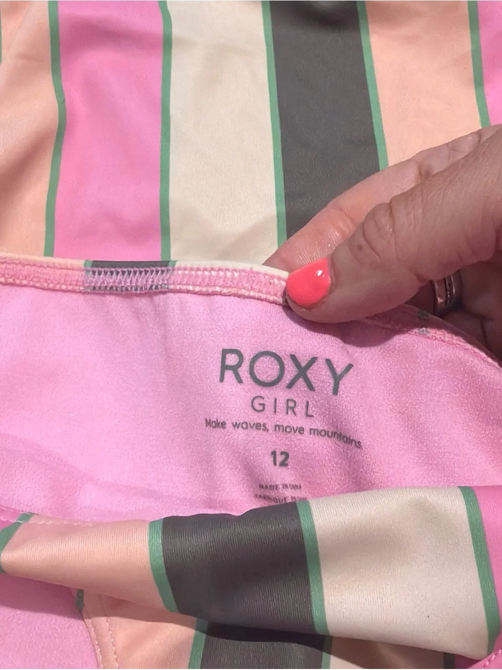Roxy Girls Very Vista Flutter Swimsuit Set Size 12